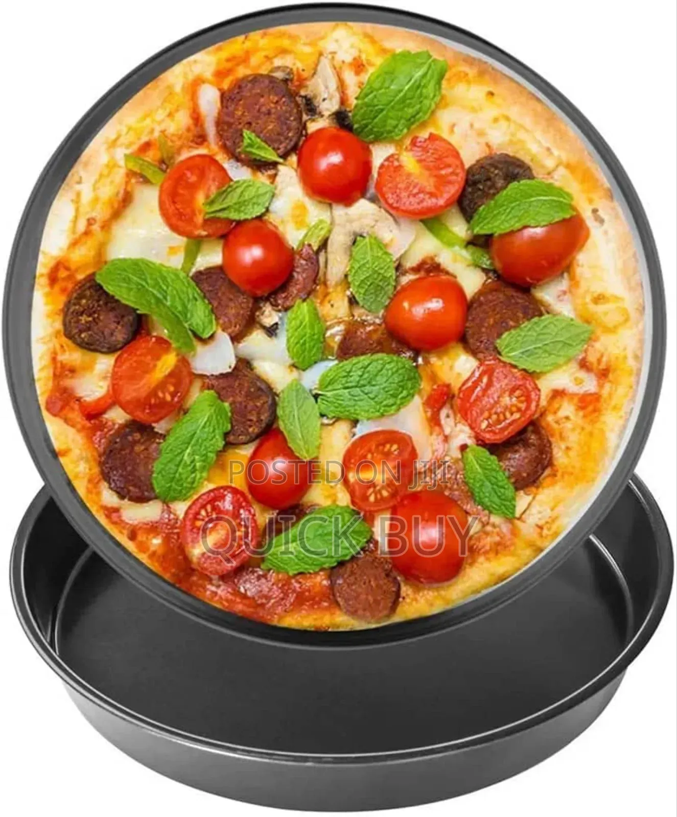 Non-Stick Pizza Steel Baking Round Oven Tray Pan