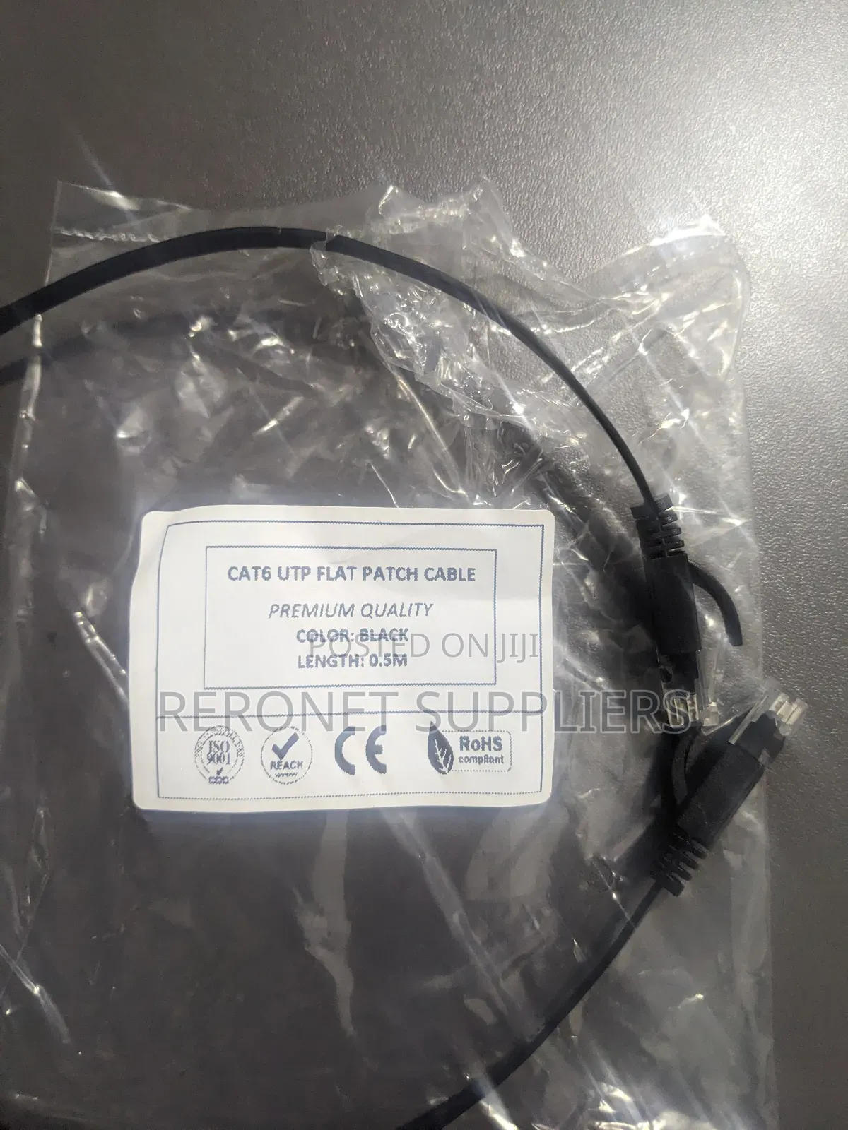 Cat6 Utp Flat Patch Cable 0.5m