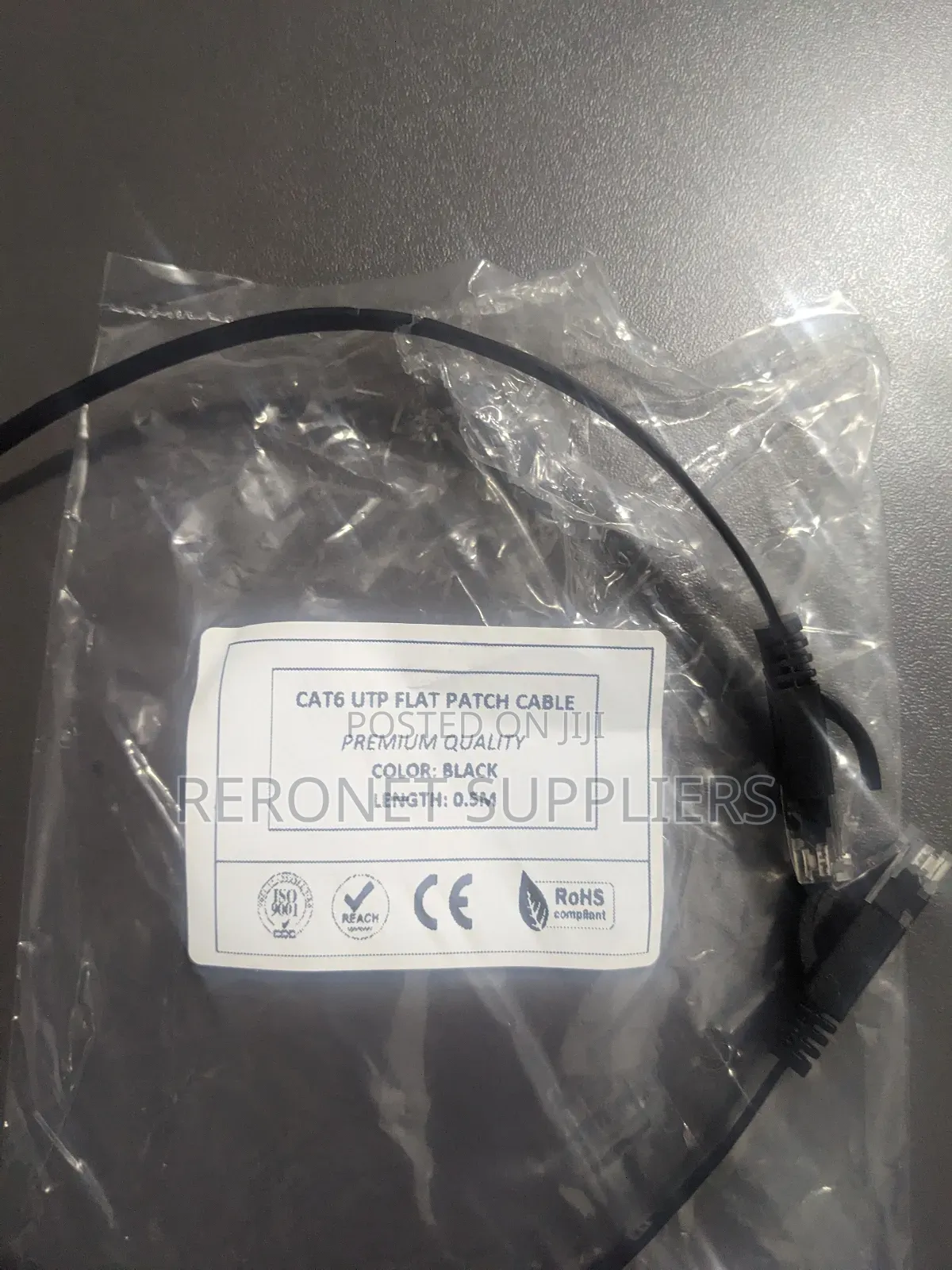 Cat6 Utp Flat Patch Cable 0.5m