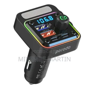 Porodo Quick-Charge Fm Car Charger