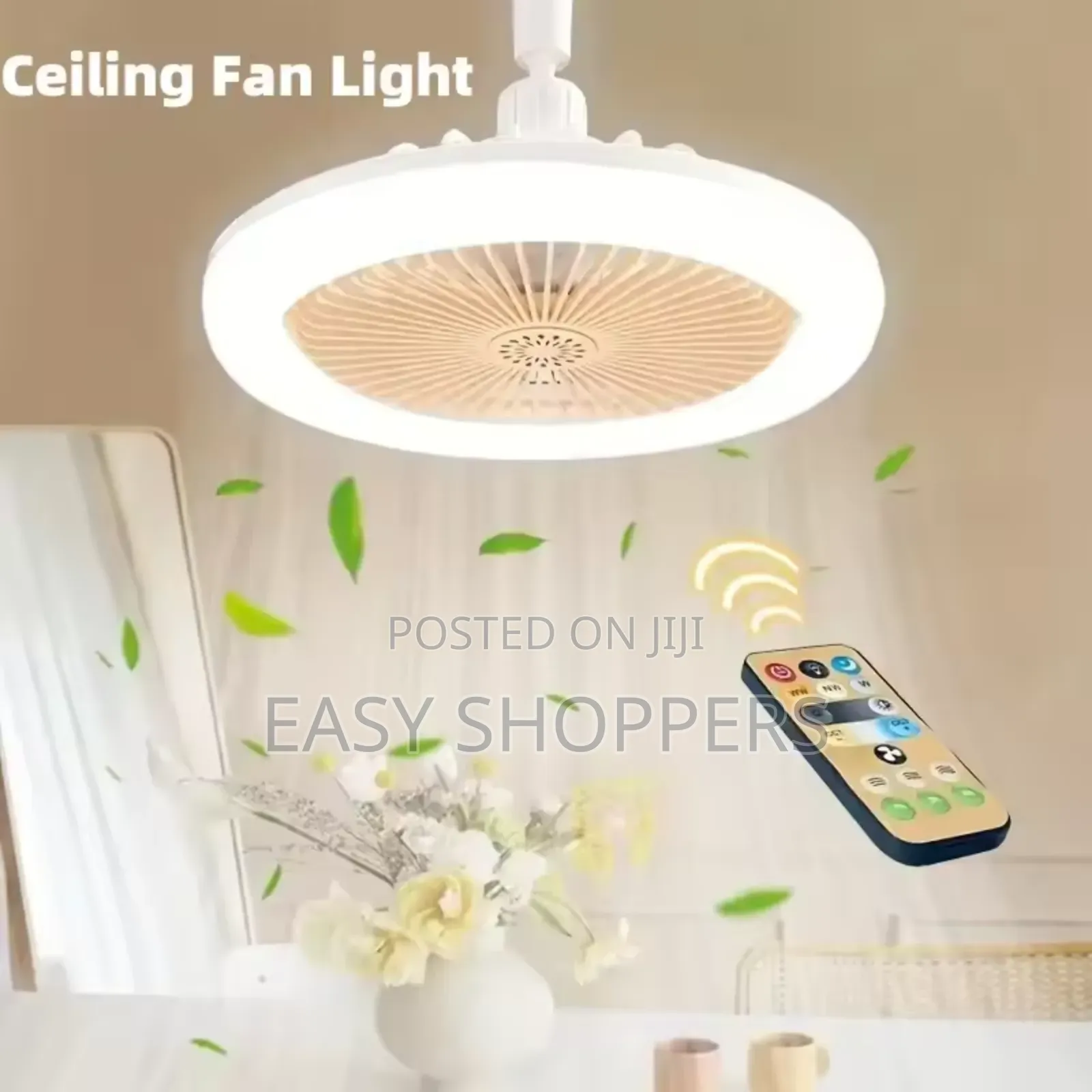 Ceiling Fan With Lighting Lamp With Remote Control