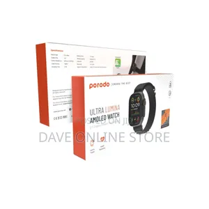 Porodo Smart Watch Amoled Ultra Lumina W/ 1*- Black Strap