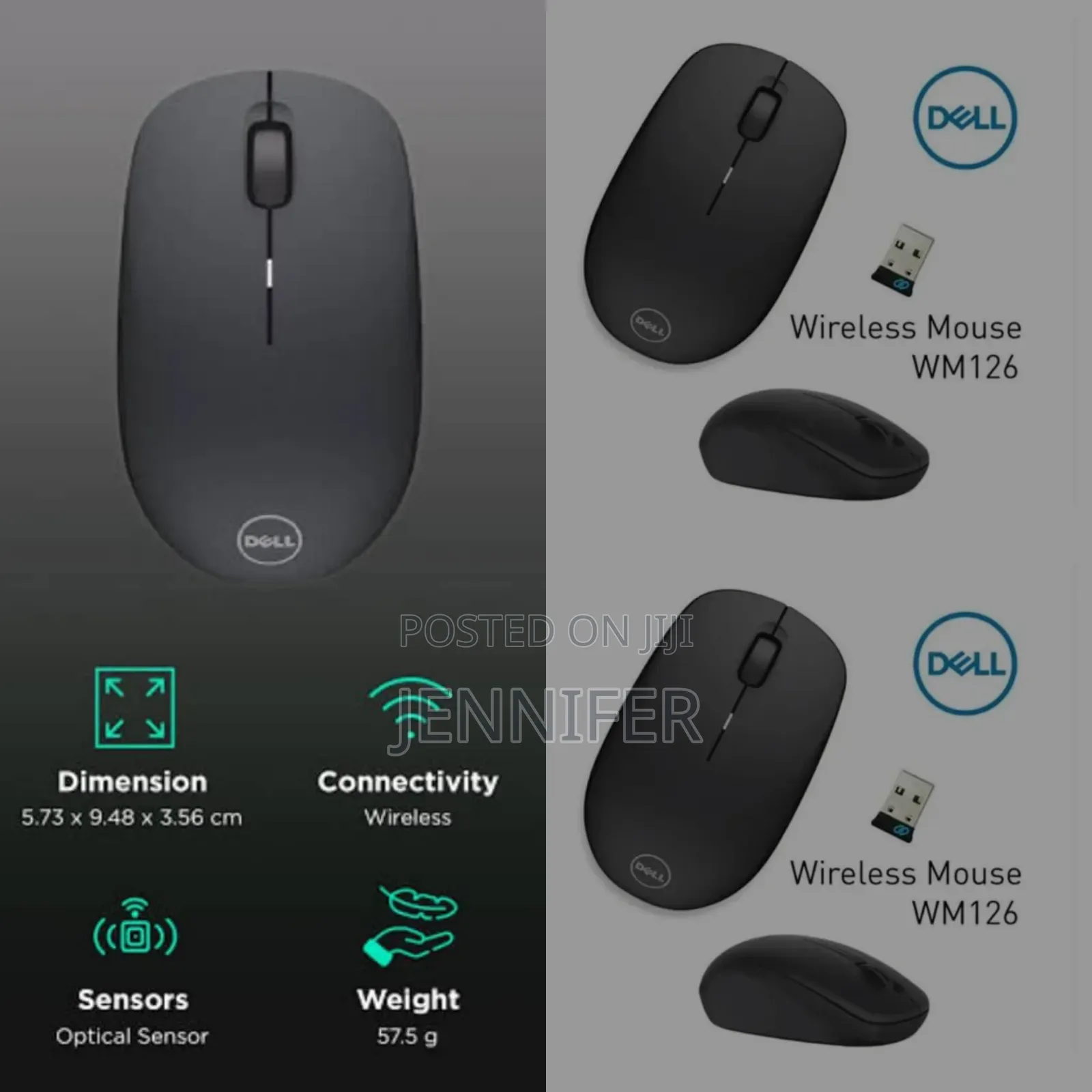 Dell Wm126 Wireless Optical Performance Mouse (1000 Dpi)