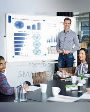 90cmby150cm Double-Sided White Board With Adjustable Stand