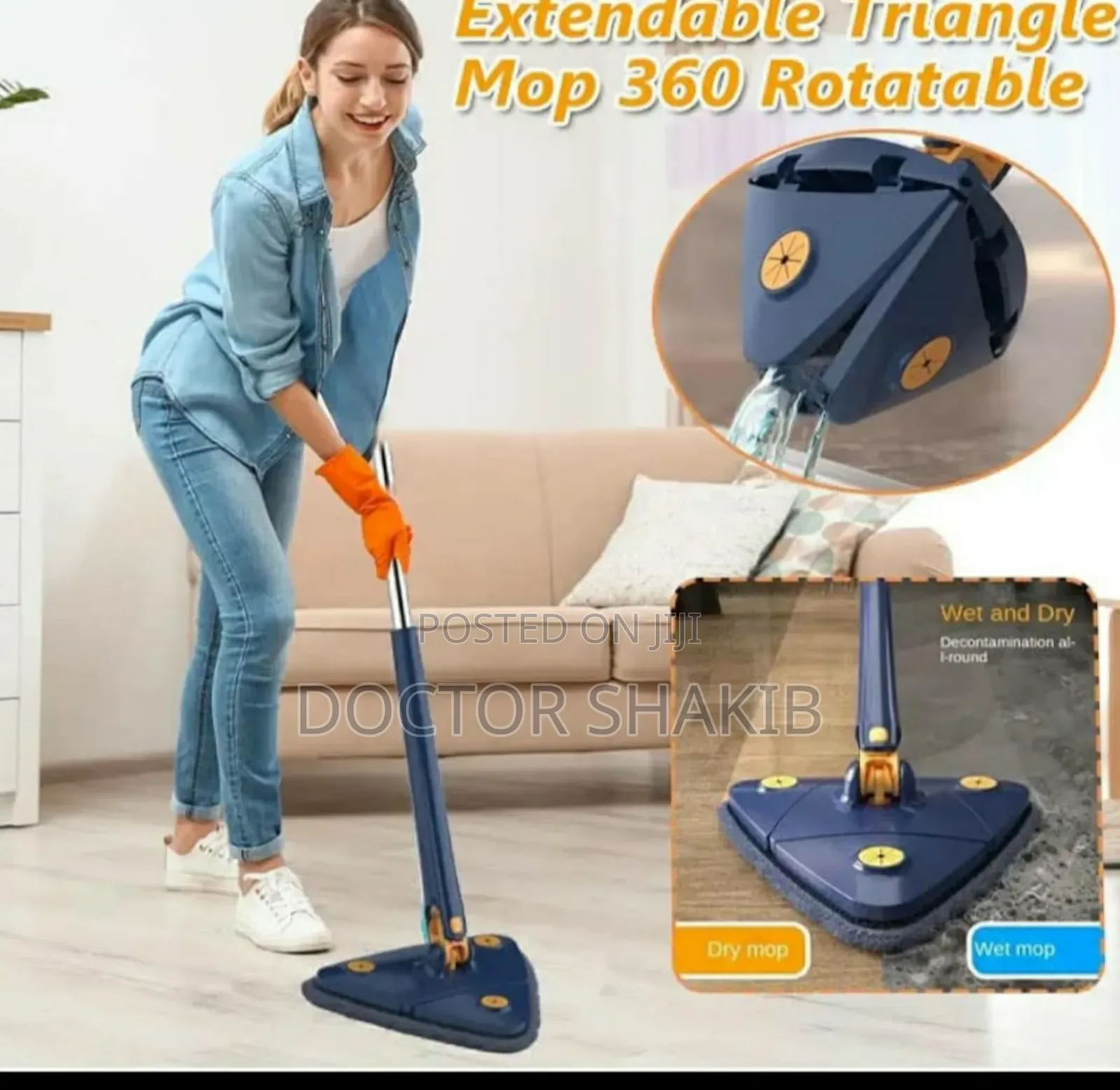 New 360 Swivel Rotatable Adjustable Mop