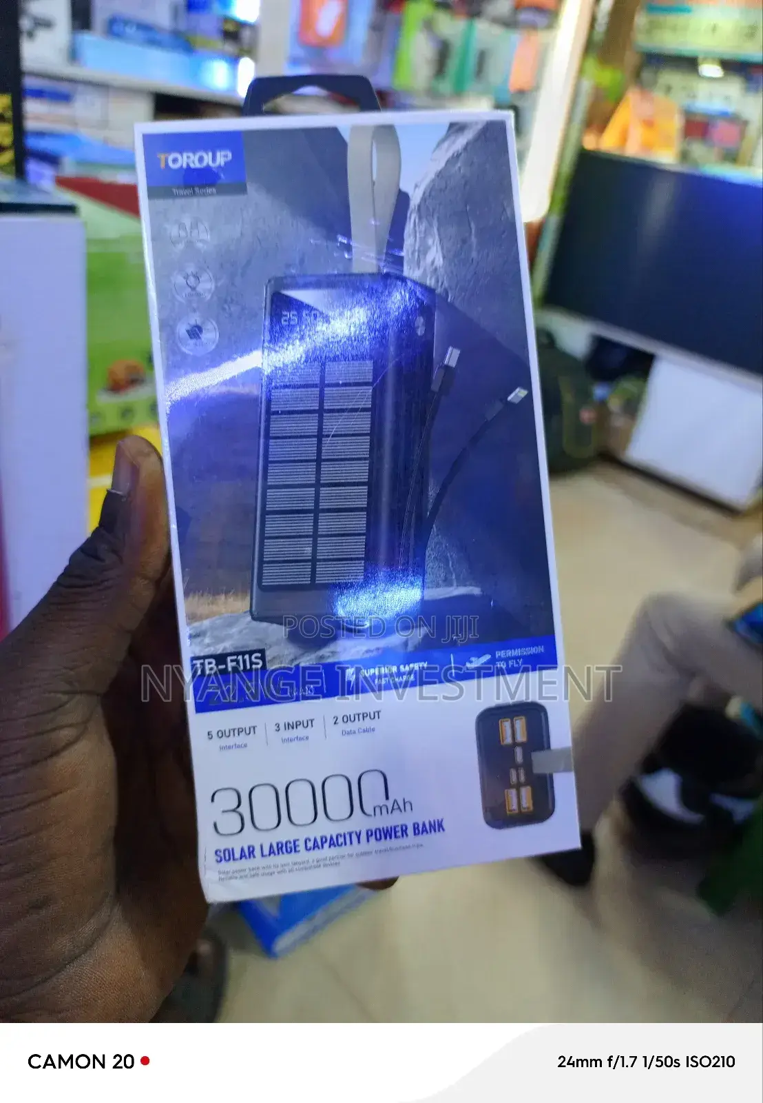 Solar Power Bank Large Capacity 30000mah