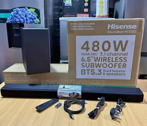 Hisense 3.1ch Hs3100 Sound Bar With Wireless Sub-Woofer