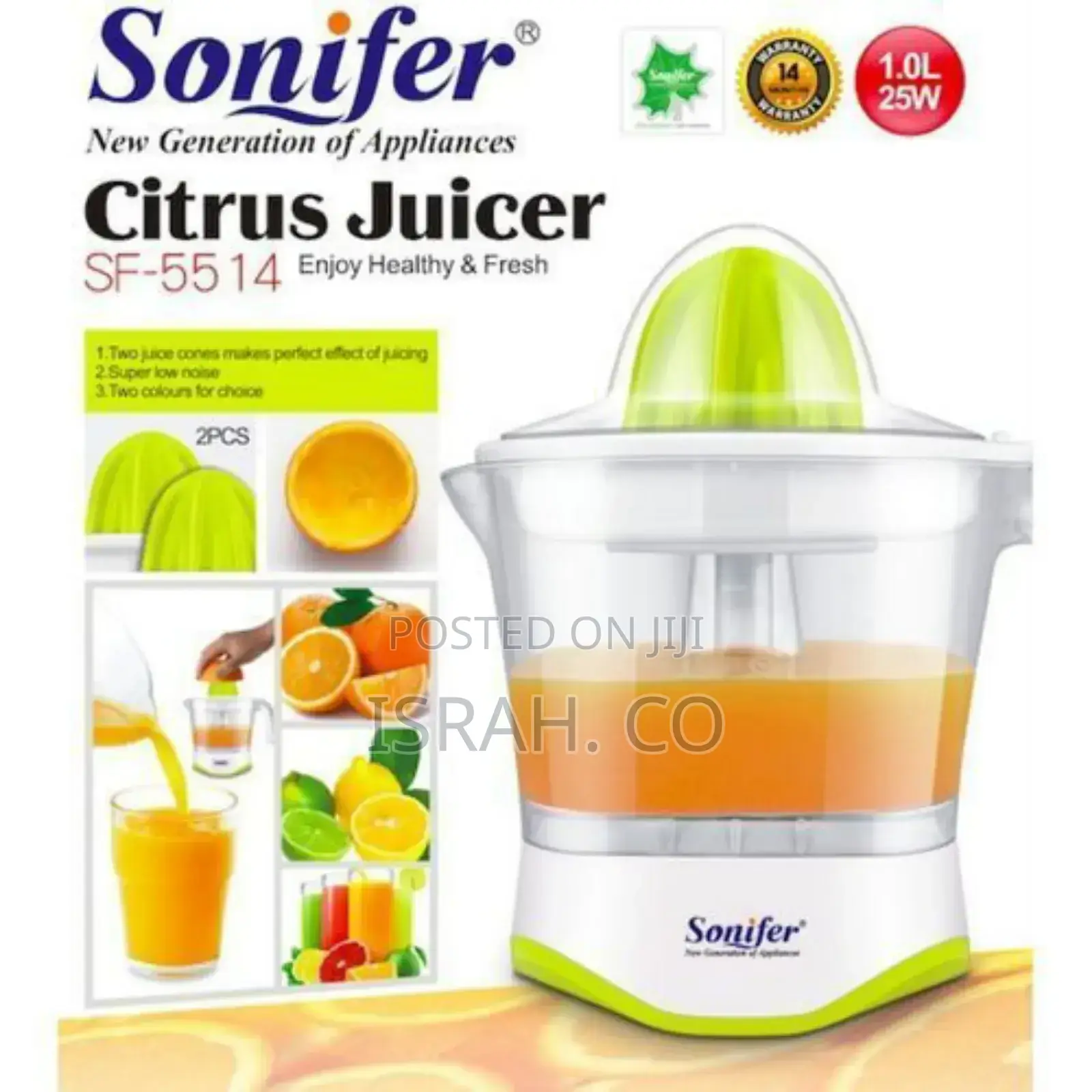 Sonifer Electric Lemon Orange Citrus Juicer Blender -
