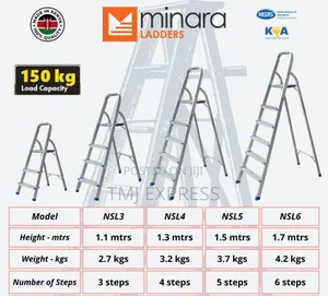 150 Kg Single Ladders Six Steps