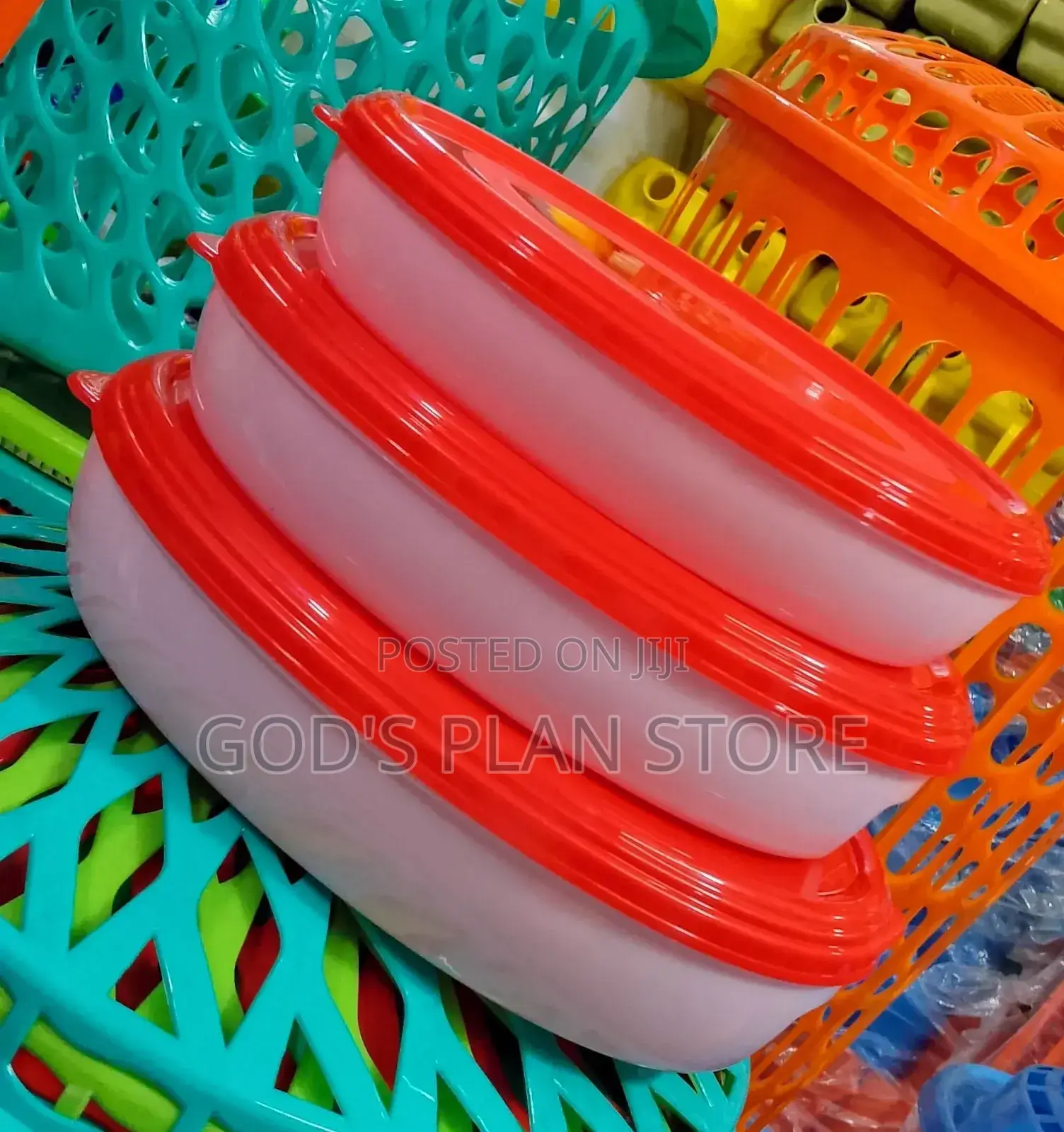 Oval Food Container 3pcs (Oval Dish)