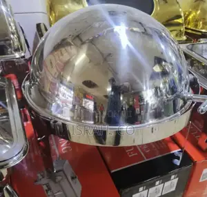 Round Chafing Dish Silver