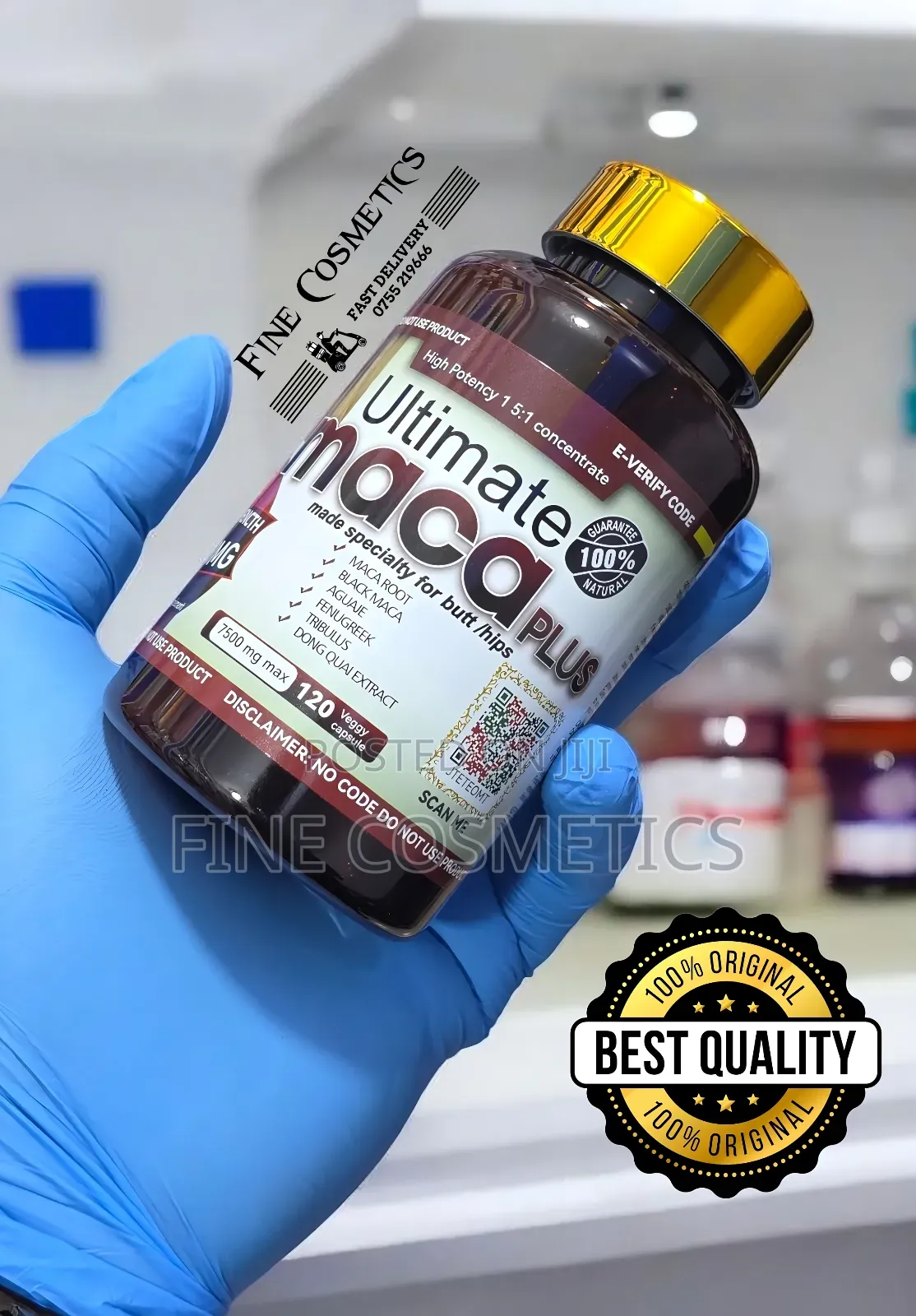 Genuine Ultimate Maca Plus |Hip + Butt Enlargement 120 Pills