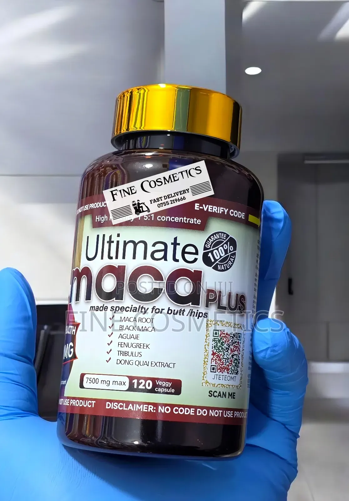 Genuine Ultimate Maca Plus |Hip + Butt Enlargement 120 Pills