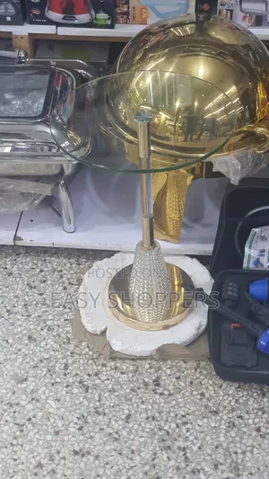 Acrylic Side Table Metal Rod for Office Living Room Bedroom