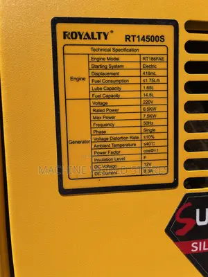 6.5kva Silent Diesel Generator Royalty