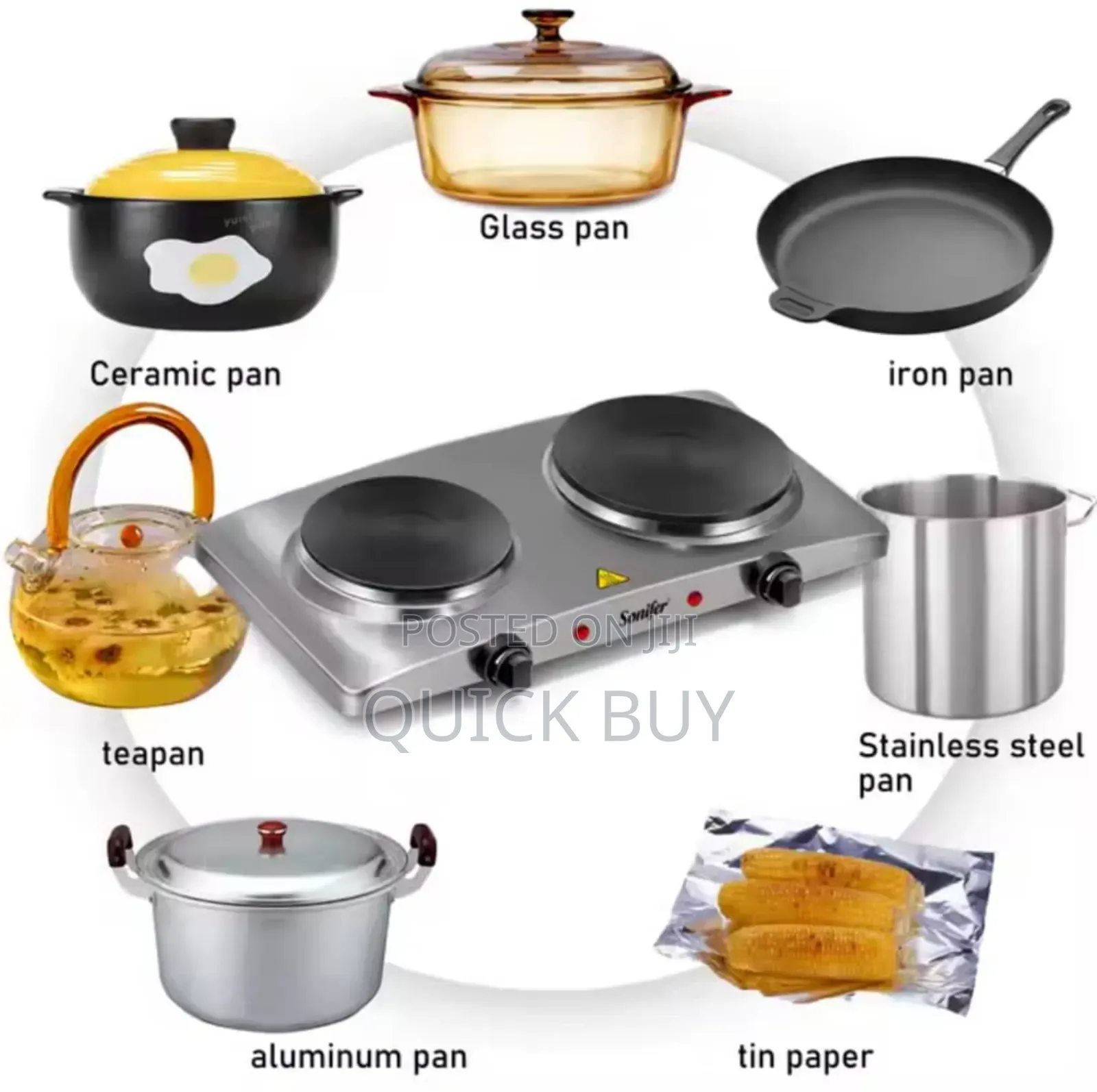 Sf-3049 1000w Double Burner Electric Hot Plate