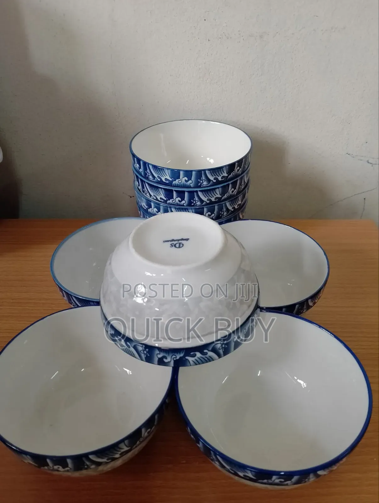 Standard 6pcs Set of Ceramic Soup Salad Bowls