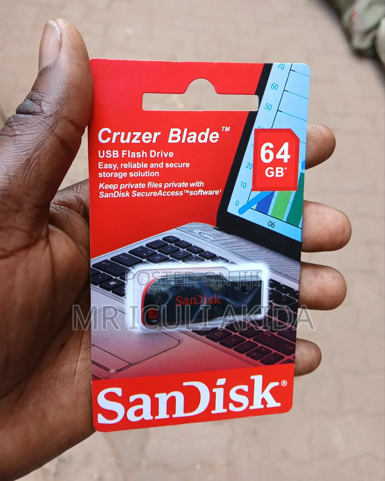 San Disc Cruzer Blade 64gb Usb Flash Drive