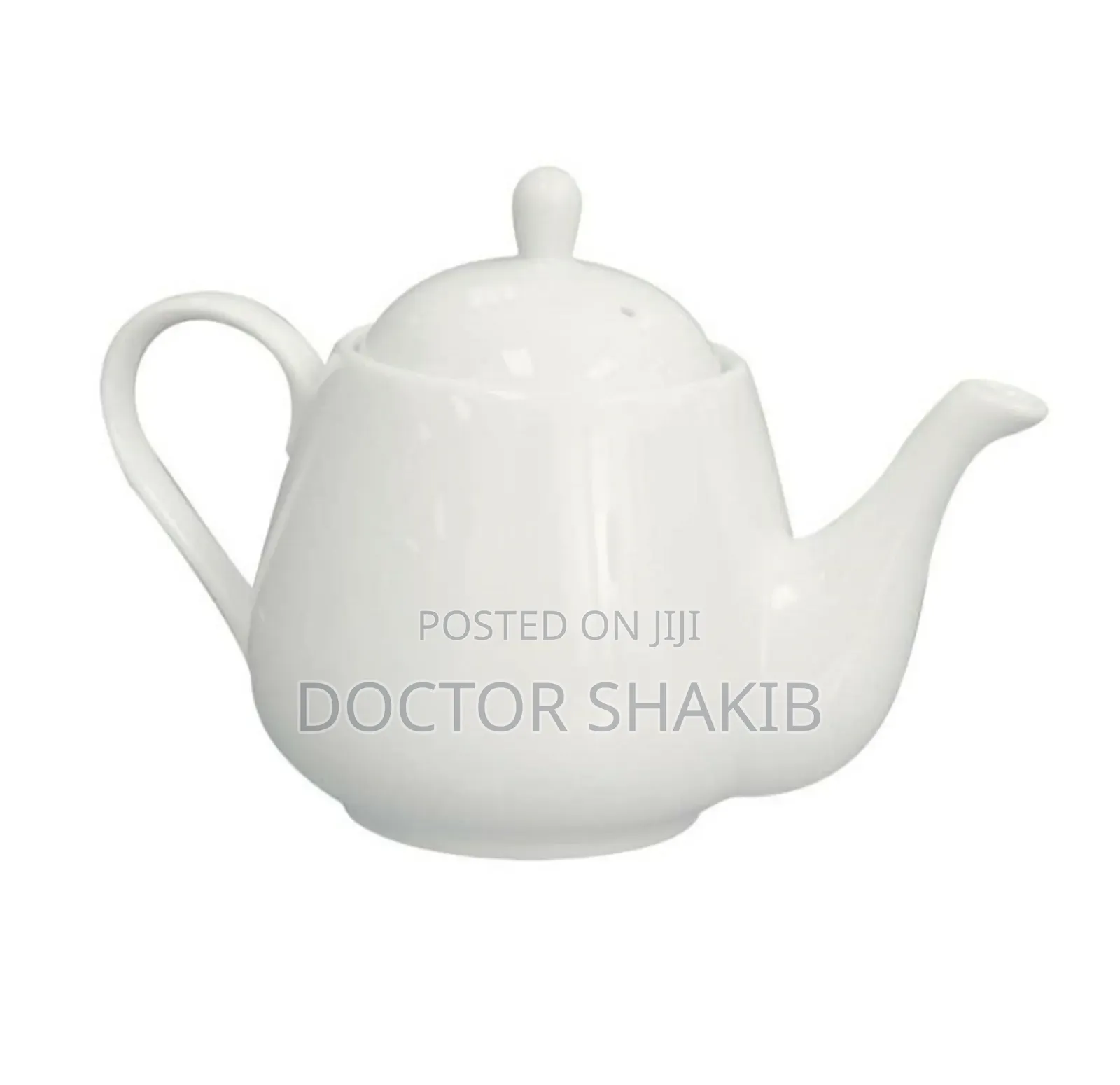 Heavy-Duty English Porcelain Tea Pot 2 Cups