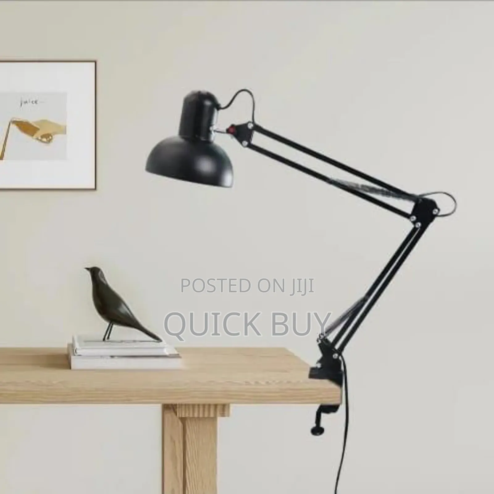Multi-Joint Desk Lamp With Metal Clamp Base