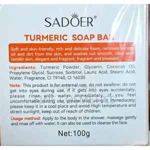 Sadoer Tumeric Acne Cleansing Bar Soap