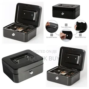 Cash Box With Coin Separator Tray-mult Colour