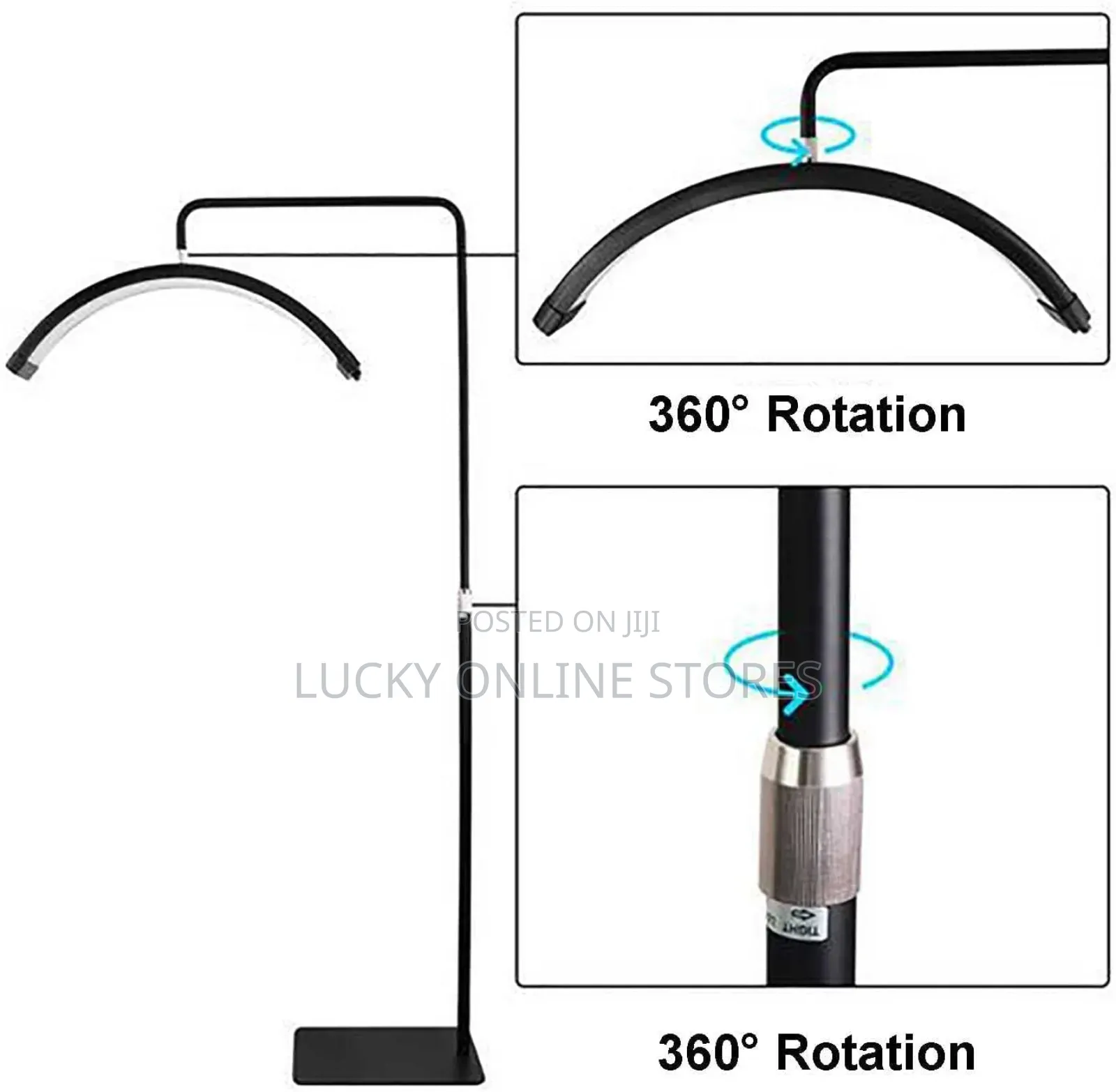 360degree Adjustable Half Moon Floor Lamp