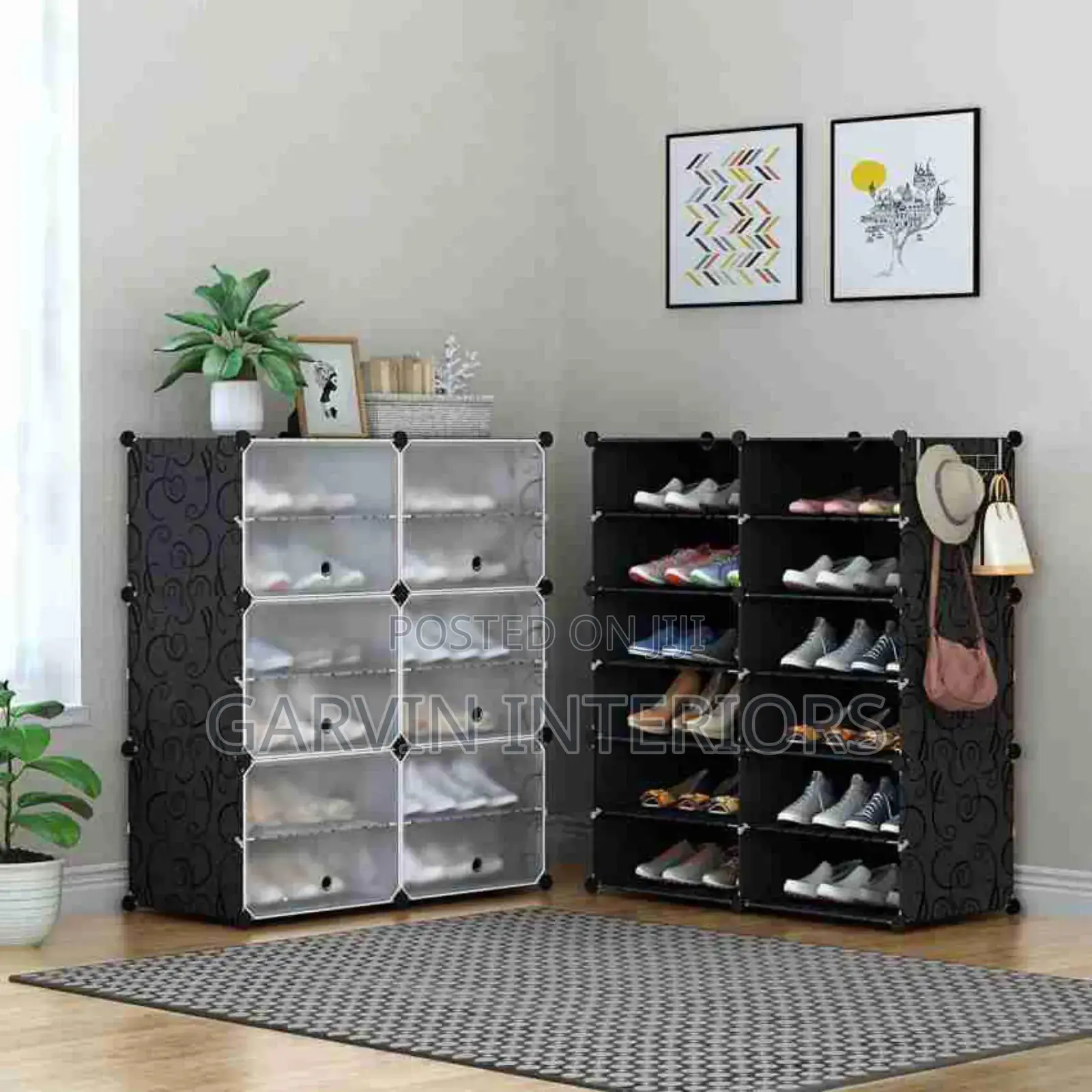 Black Plastic Wardrobe