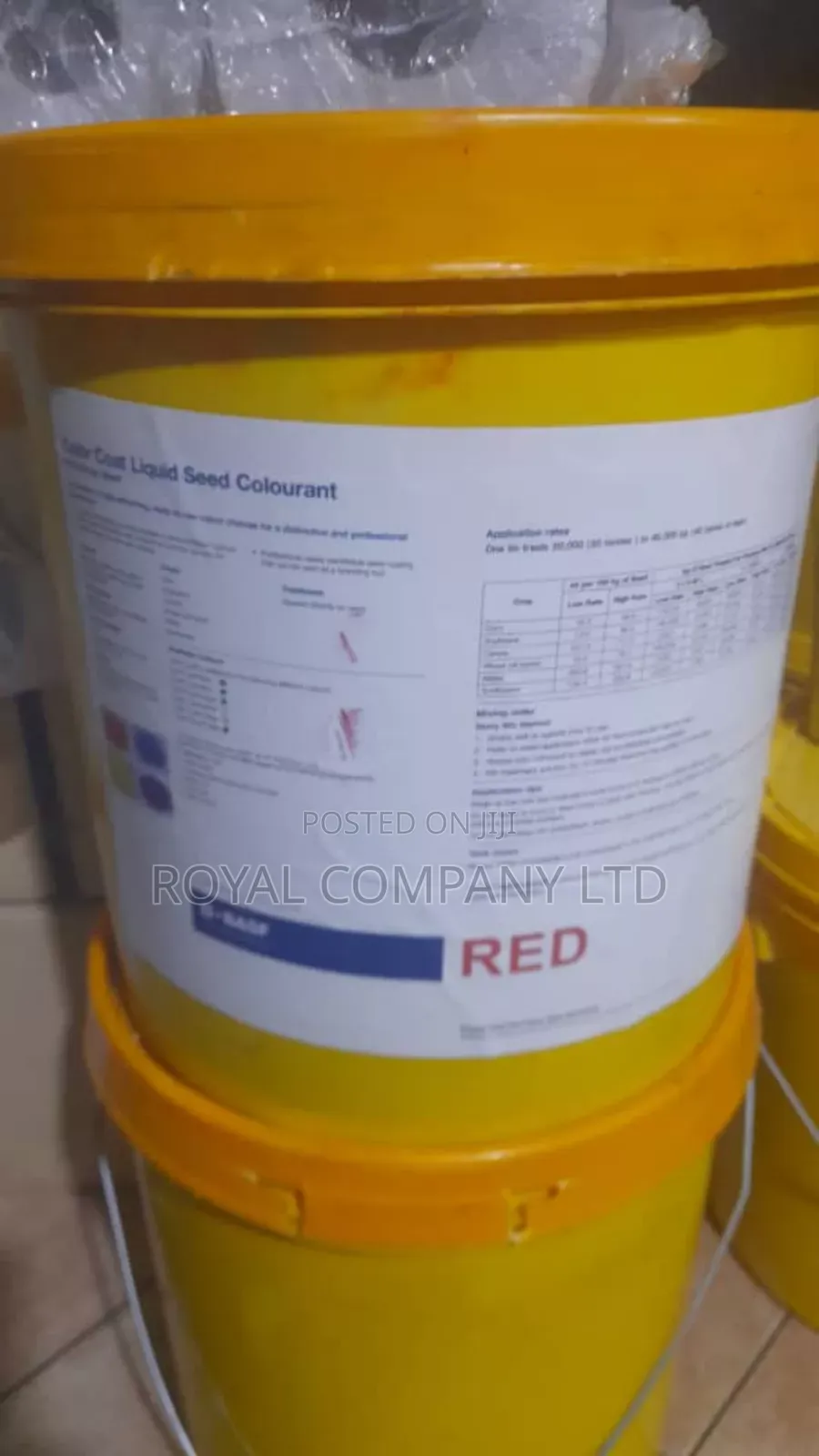 Liquid Seed Colourant/Seed Treating