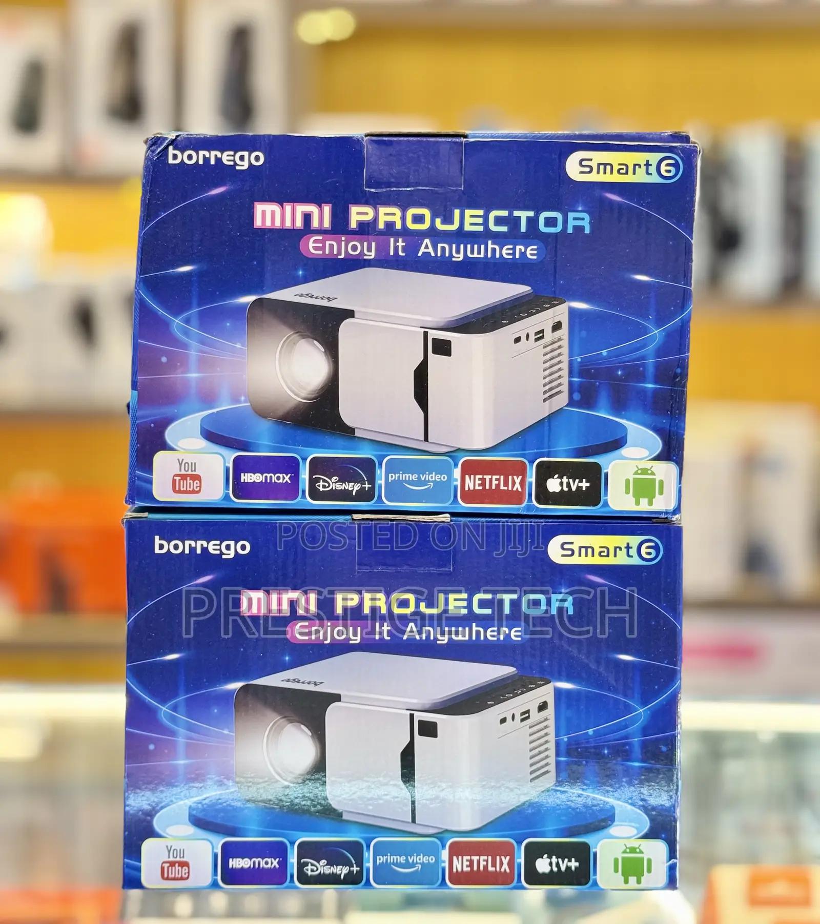 Borrego Smart 6 Mini Portable Android Hd Projector