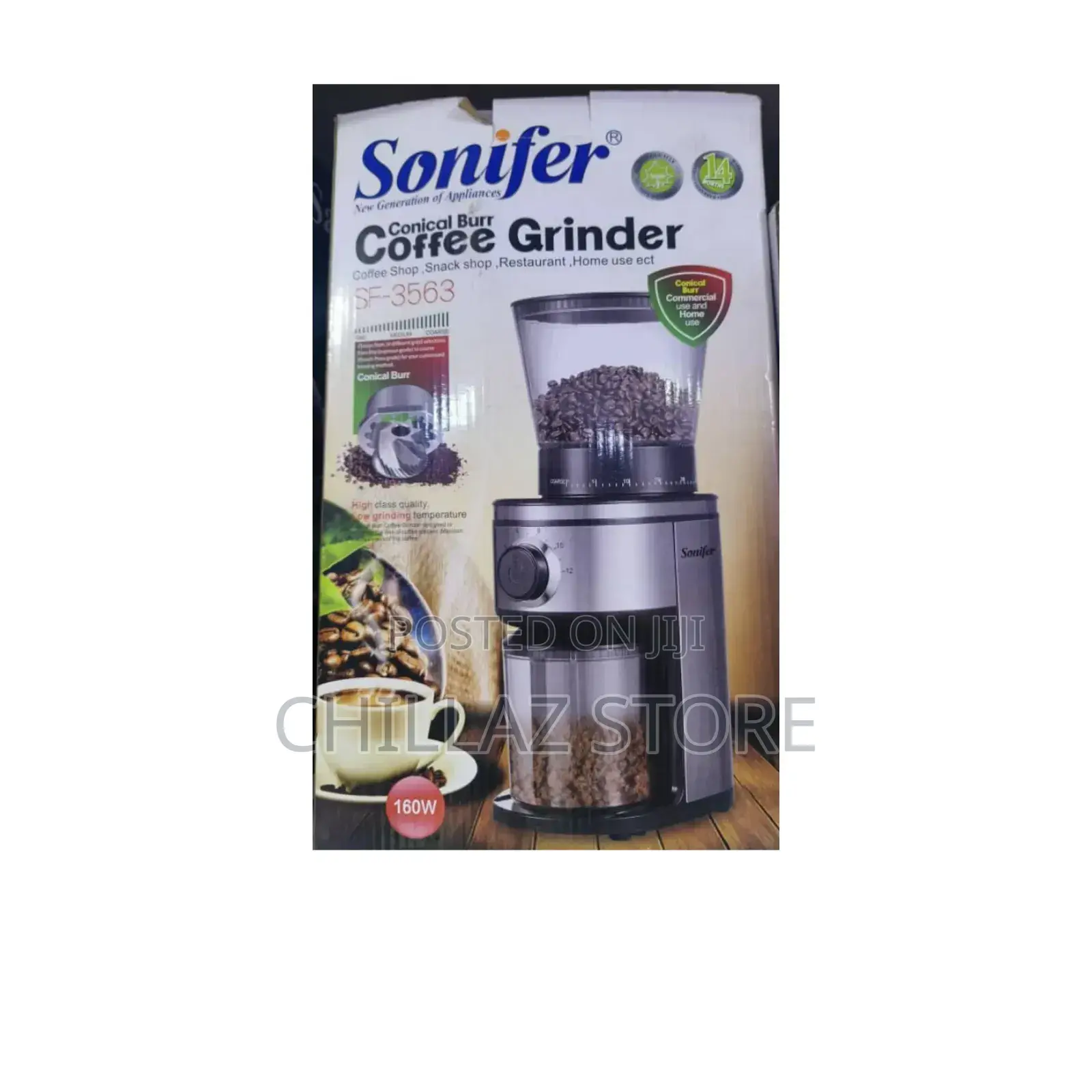 Sonifer 160w Electric Coffee Grinder Machine.