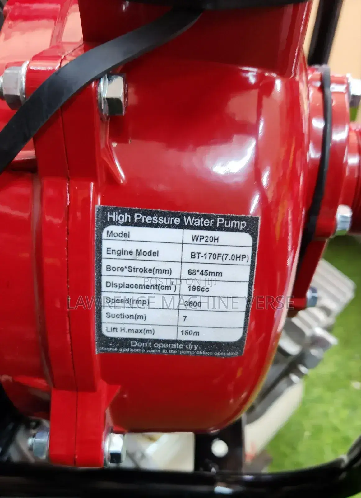 High Pressure Water Pump 150m Head