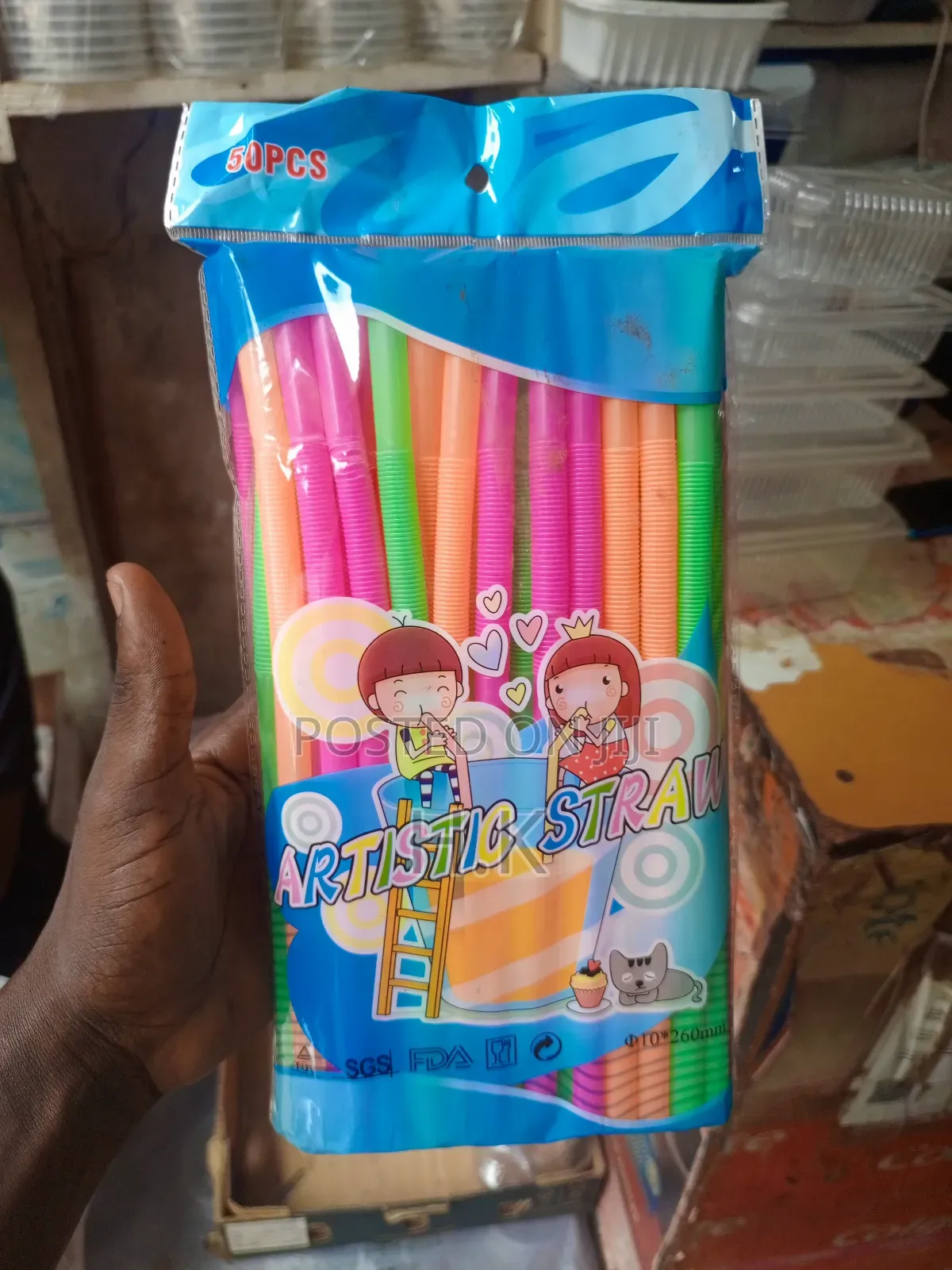 50pcs Artistic Straws