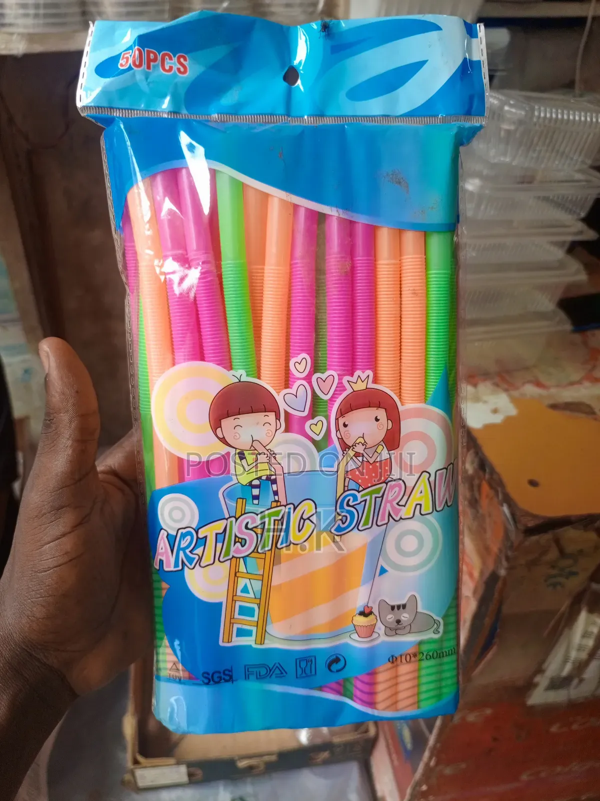 50pcs Artistic Straws