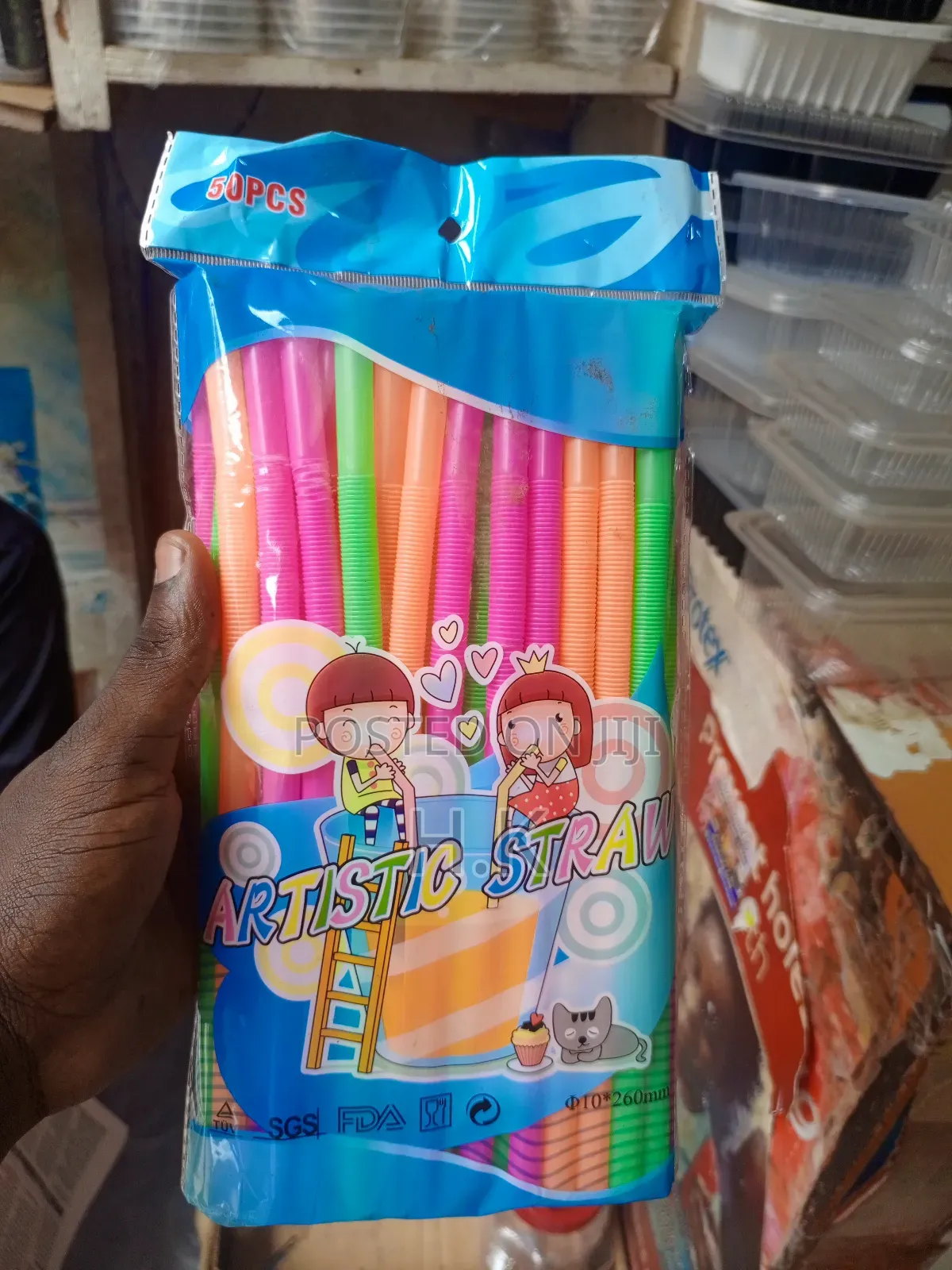 50pcs Artistic Straws