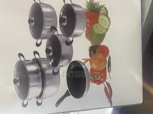 11pcs Aluminum Stock Pot Fry Pan With Heavy Duty
