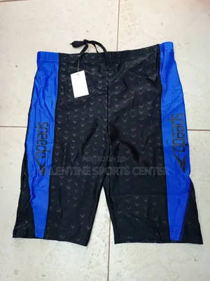 Blue Colors With Black Swimming Shoes Speedo