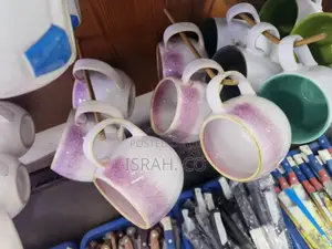 Collection of Ceramic Mugs With a Unique Design.