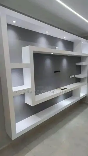 Gypsum Iconic Tv Unit. Ooo