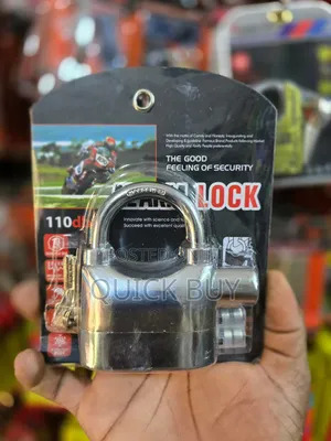 Hardened Stainless Steel Alarm Padlock