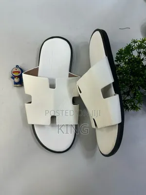 Hermes Izmir White Sandal
