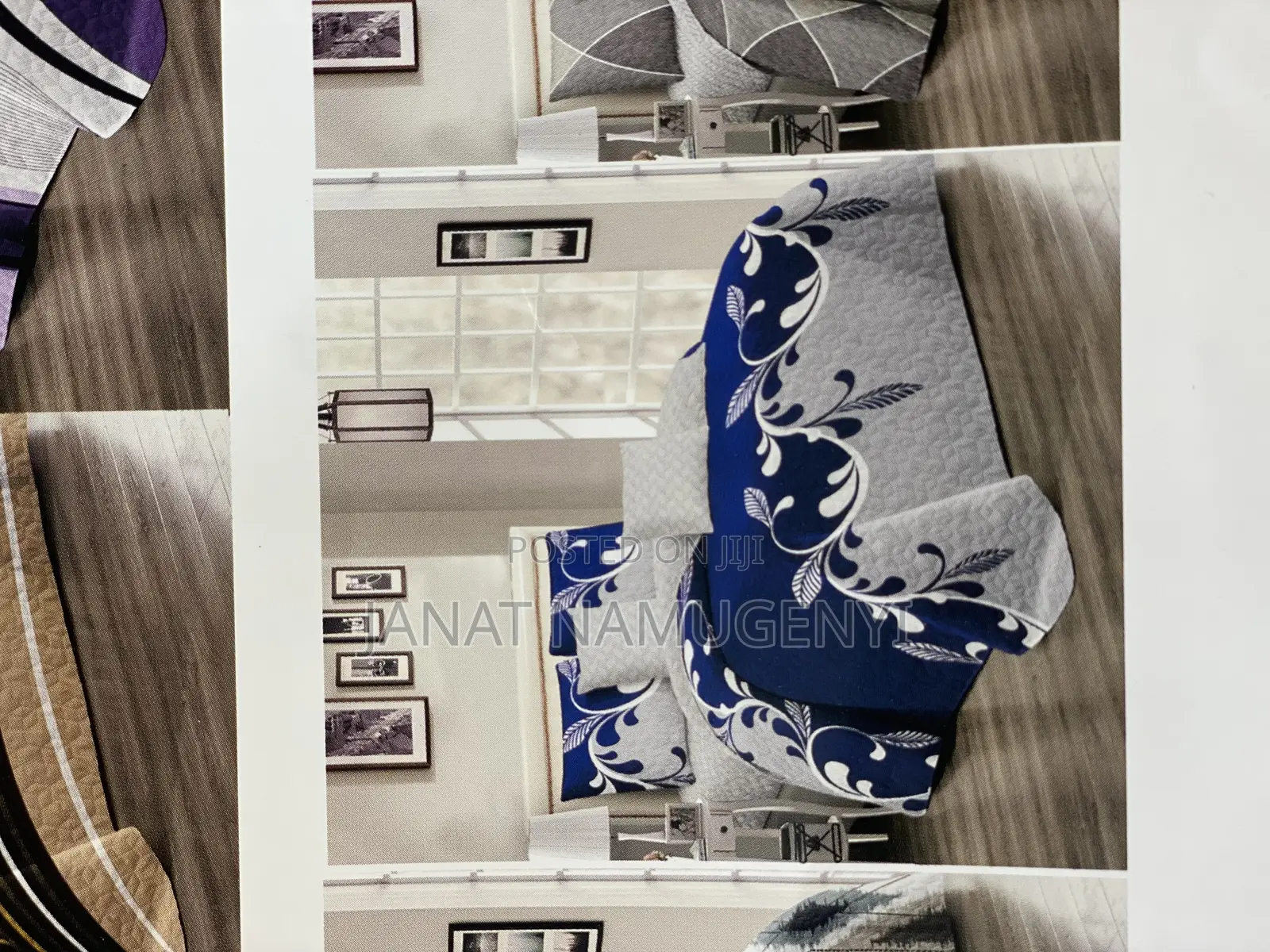 Blue 4 Piece Bedspread(Light Duvet With a Bedsheet)