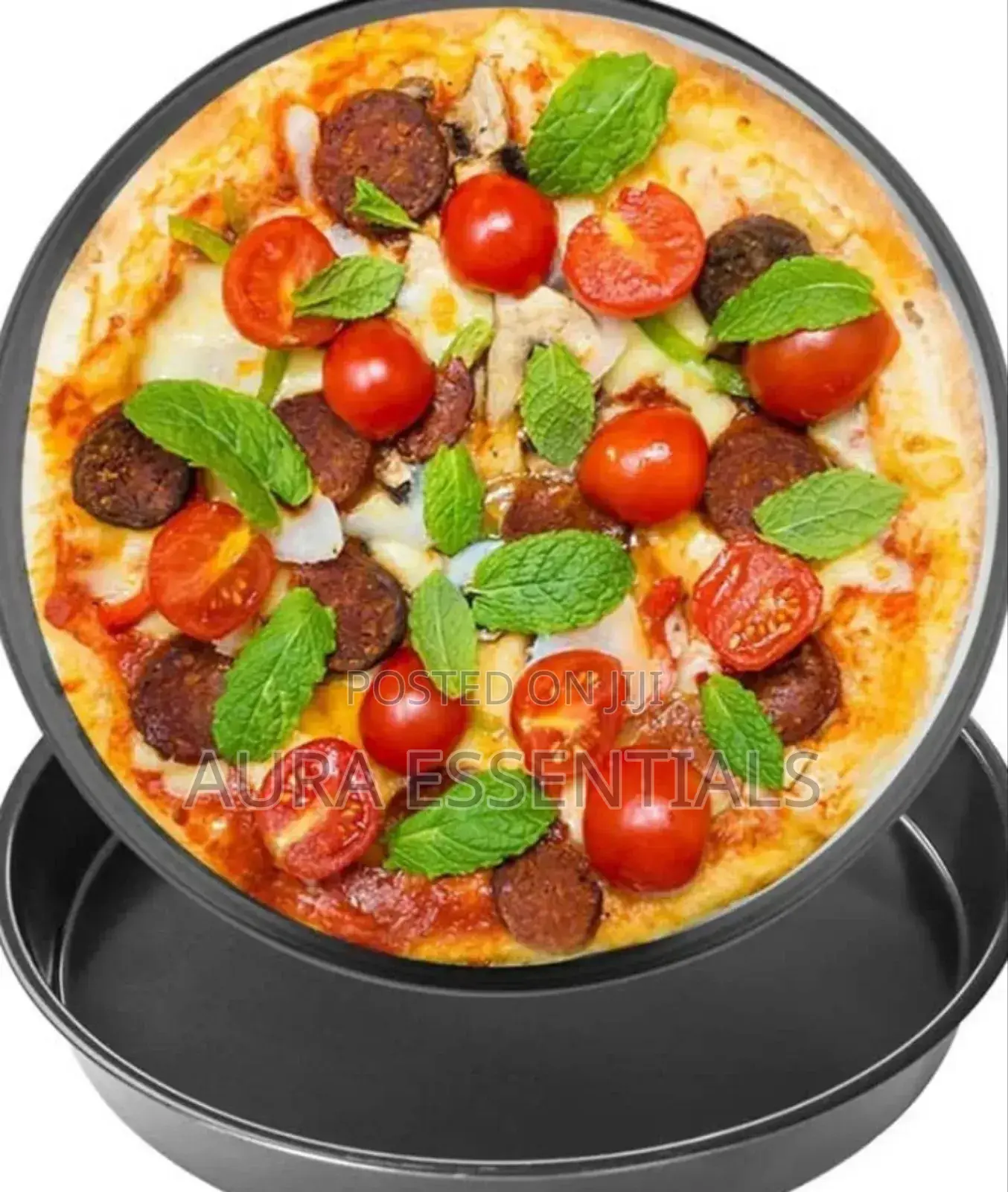 Non-Stick Pizza Steel Baking Round Oven Tray Pan