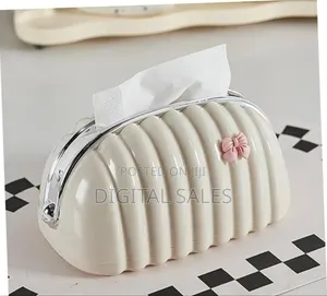 Hollow Creamy Shape Tissue Box,