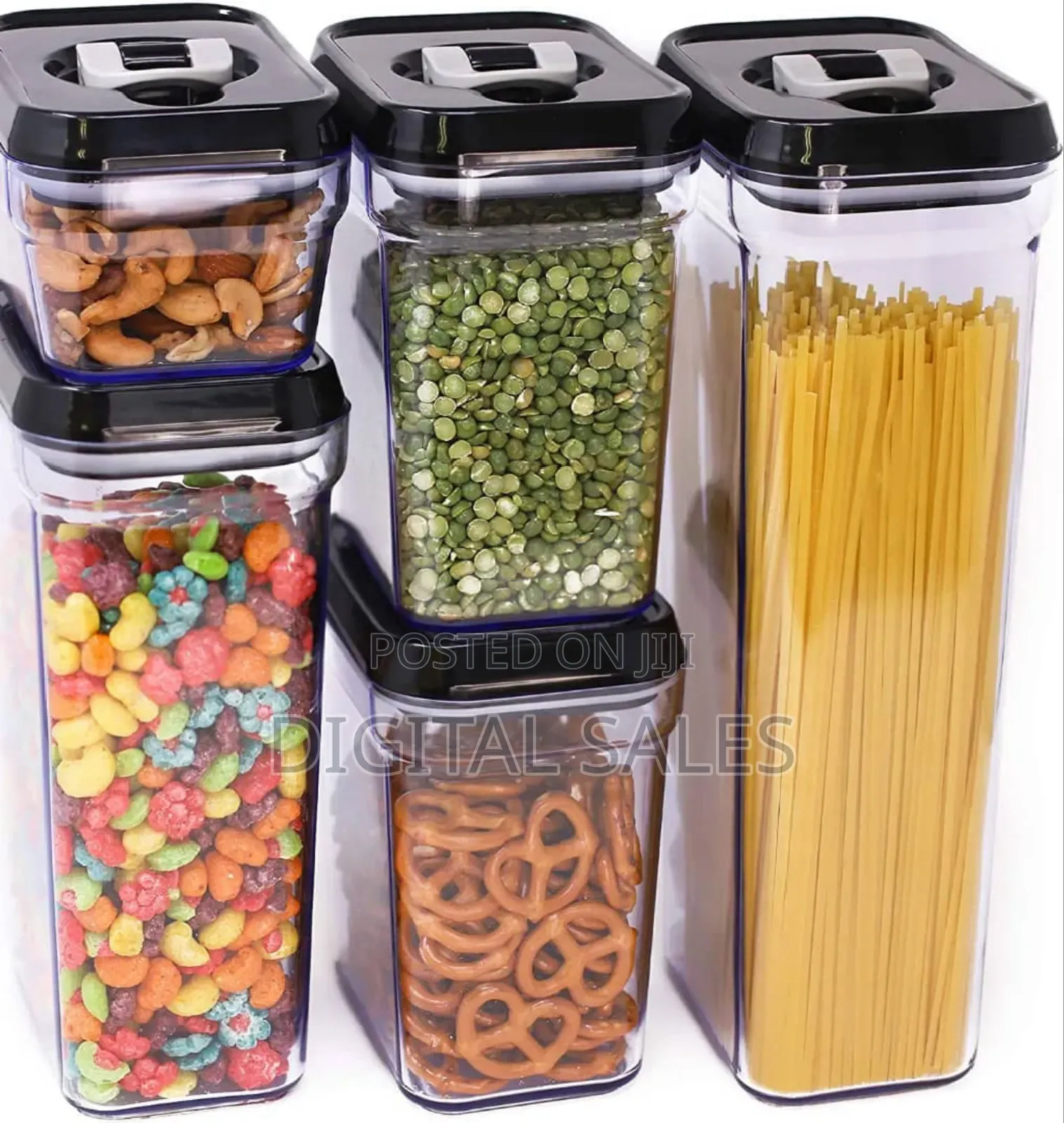 5pcs Airtight Food Storage Containers