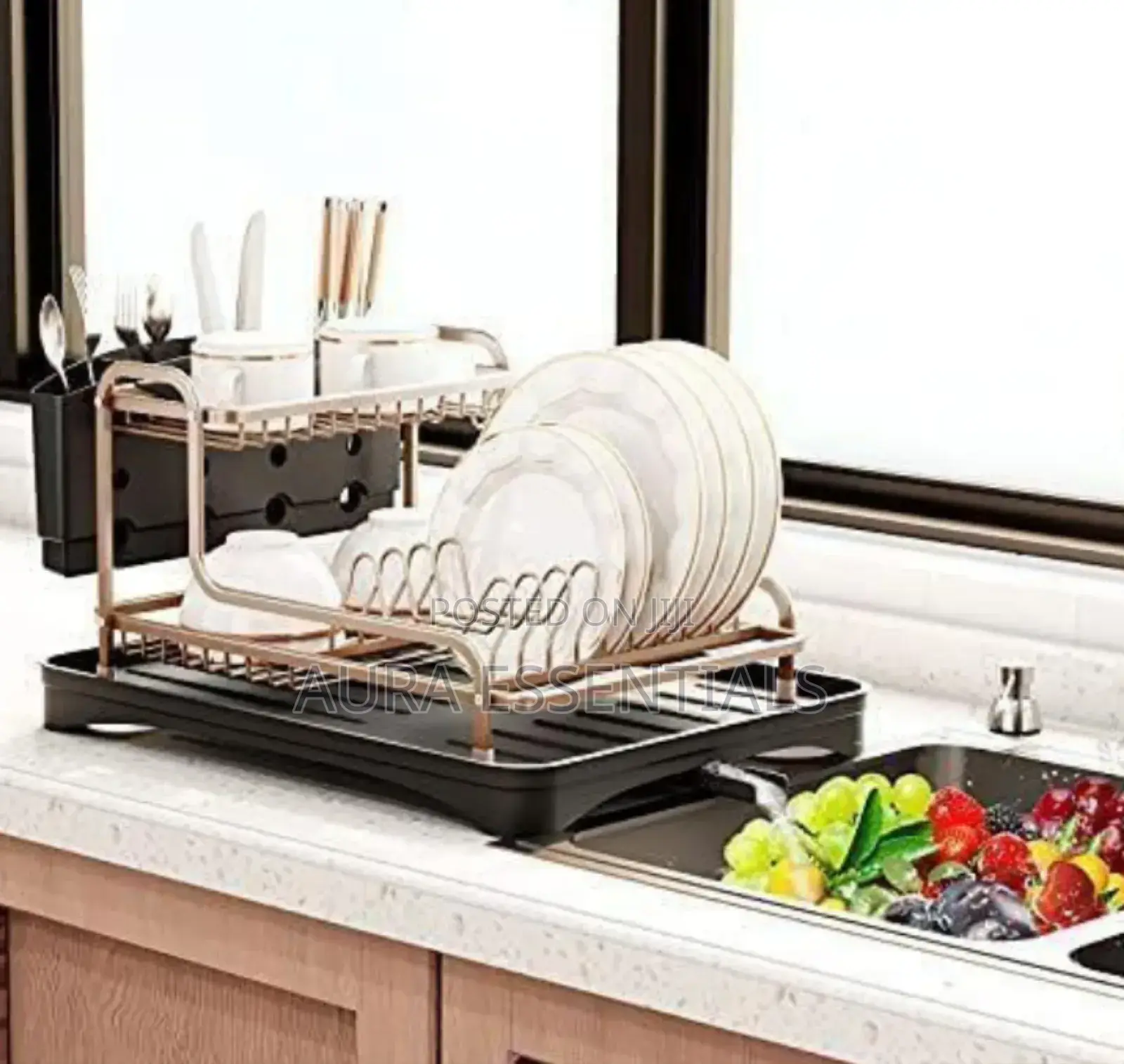 Aluminium Plate Dish Drying -2 Tier Rack