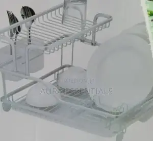 Aluminium Plate Dish Drying -2 Tier Rack