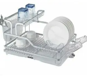 Aluminium Plate Dish Drying -2 Tier Rack