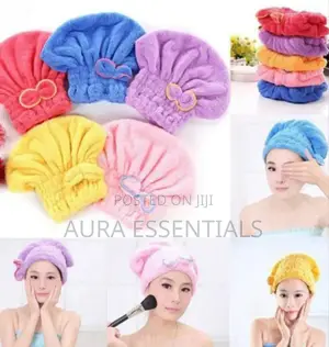 Microfiber Hair Quick Drying Towel Bath Wrap Shower Cap