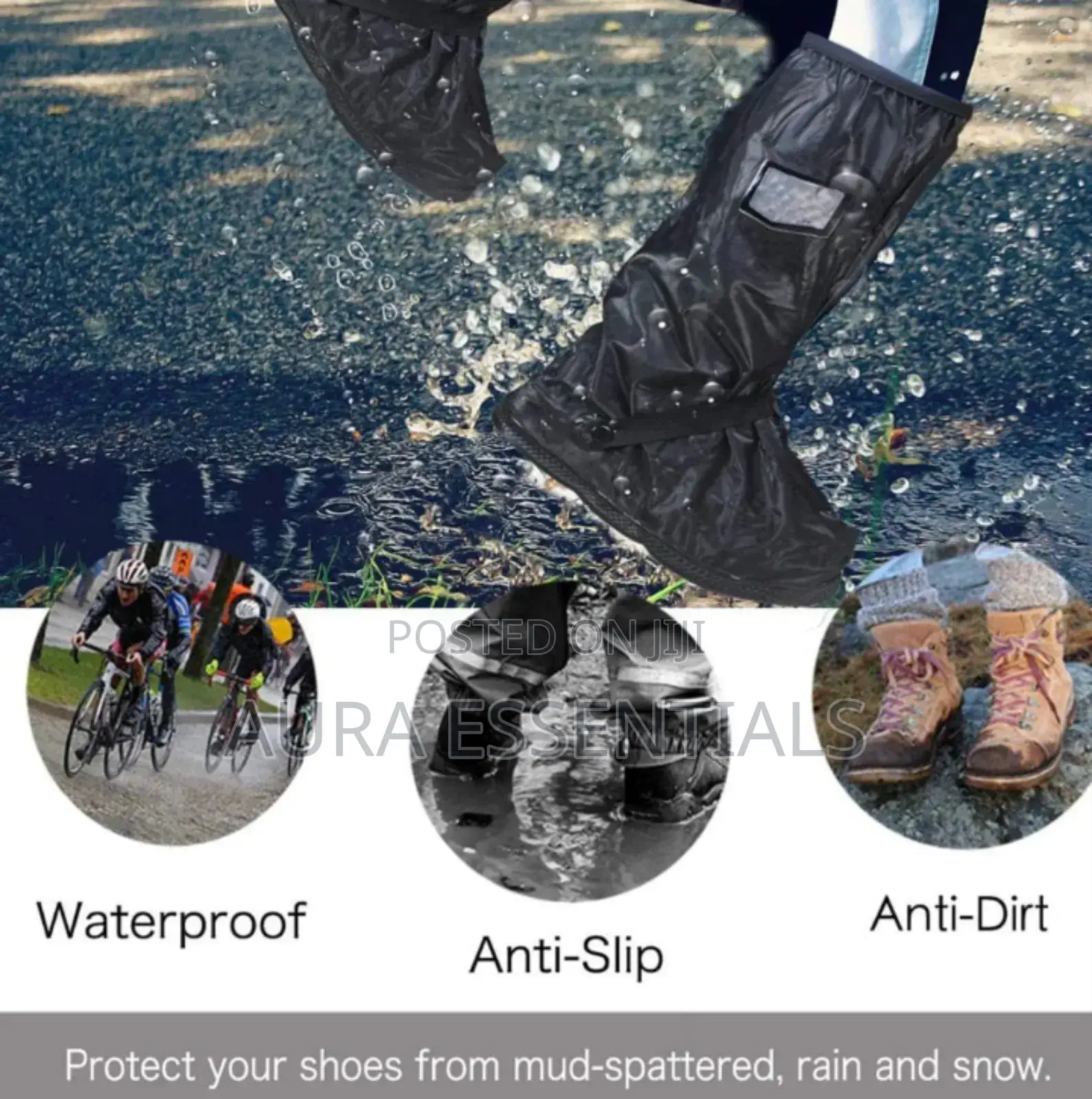 Anti Slip Waterproof Rain Boot Shoe Cover